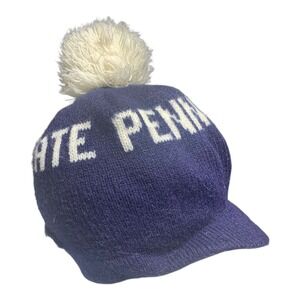 Vintage Penn State Nittney Lions Winter Pom Pom Hat NCAA